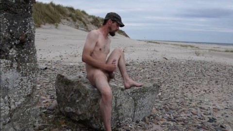 cum on the beach