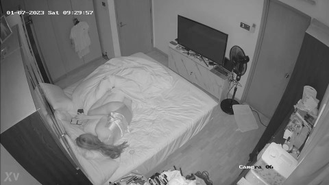 girl in bedroom spycam2