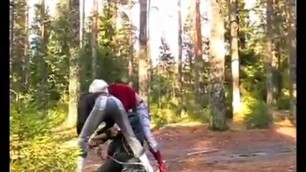 Group sex girl fuck in the forest
