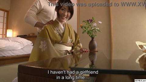 Japanese wife in kimono flower arrangement private class leads to sex