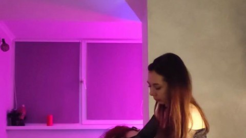 Two Bitches Decided to have Sex in the Kitchen, Big Ass and Wet Pussy Rubbed against each other
