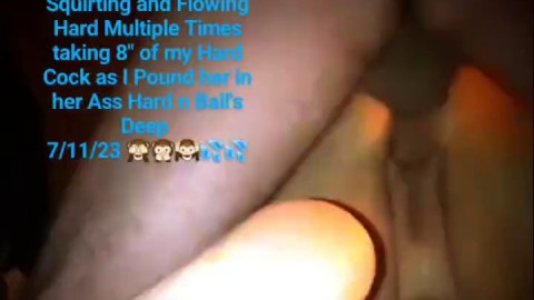 Squirting Hard Multiple Times during Hard and Deep Anal Pounding #10