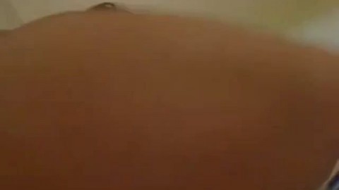hot girl play with a glass dildo on cam