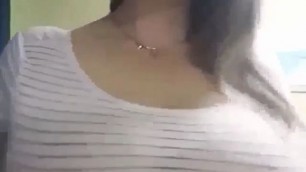 Snapchat Girl big tits jump webcam