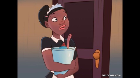 Mop on the maid! Fucking the hot maid! Animation porn