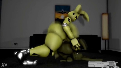 springtrap shemale fucking little plushtrap's ass audio editing by me