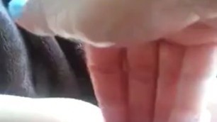 woman stuck fingers in sweet wet pussy