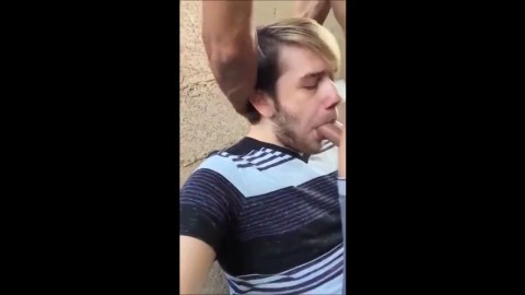 blowjob masturbation handjob sucking outdoor wanking