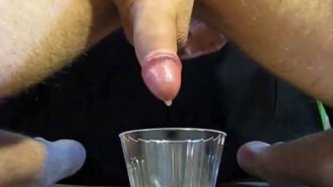 Long Prostate Milking Session Into Cup