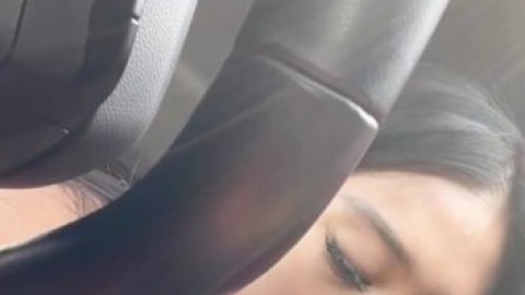 Asian Beauty Sucks BBC in His Car