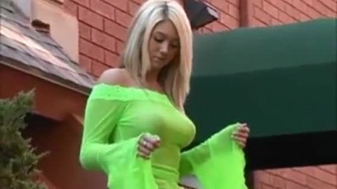 4141594 alison see thru her green outfit