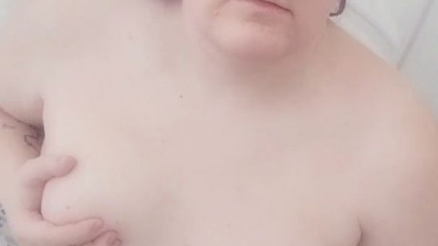 Transgender Woman TwistedRose Playing in the Shower | Vertical video