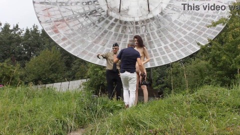 Public nude shoot near old space radar
