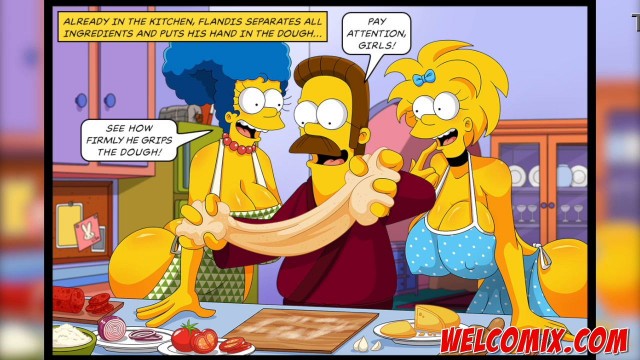 Flandis Fucking The Simptoons Hotties! Pepperoni pizza! The Simptoons