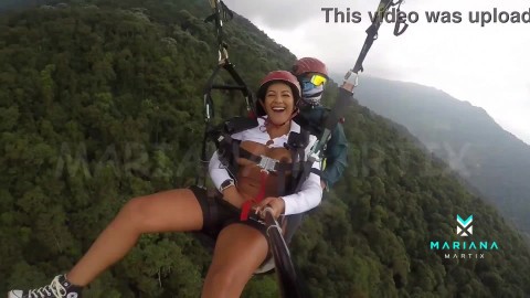 The number one ebony actress from Colombia Mariana Martix goes paragliding masturbating naked naked actresses