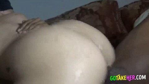 Big-Ass Amateur Rides Cock Until Filled with Cum!