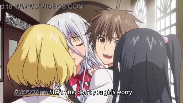 Cute blonde with big anime boobs tries anal [Uncensored Hentai]