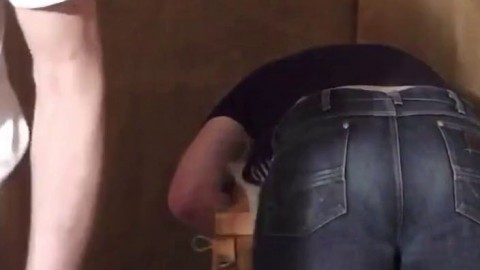 Daddy Spanks His Boy in Tight Jeans