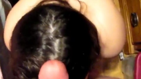 Kinky Amateur MILF Gives a Sensual Blowjob