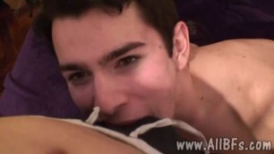 Allbfs Handsome Gay Boy Filmed Getting Messy Ass To Mouth