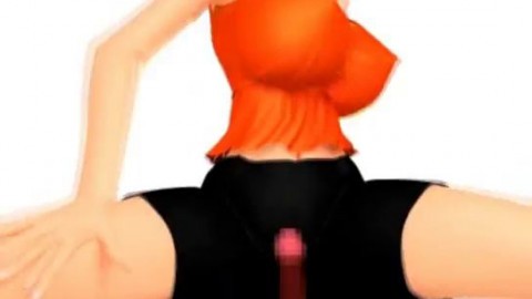 3D Animated Busty Girl Gets Cum! XXX Toon