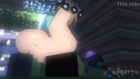 Zombie Girl x Human Minecraft Animation (FUTANARI, 18 )