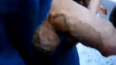 Outdoor Handjob with Silver Daddy
