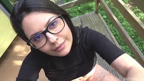 Pov Video Of Outdoors Quickie With Cute Mariskax With Glasses Friend Fucking My Wife