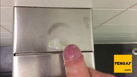 Public Restroom Handjob and Masturbation Compilation