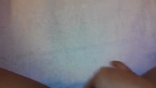 girl by a pussy hairy pissing on the towel