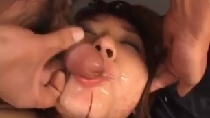 Chinese Beauty Sucking On The Head Of A Penis
