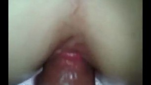 I fucked in the ass and cumshot on the face of a mature blonde