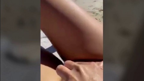 Public Beach Fun: Amateur Couple's Adventure