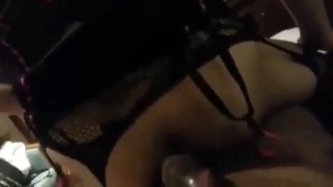 Blonde Sissy Takes BBC Bareback