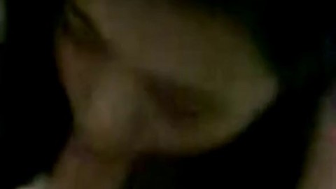 Big-Breasted Malay Woman Gives Blowjob to Lucky Guy