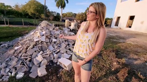 Outdoors Video Of Sexy Blonde Wife Cory Chase With Glasses Hot Babe Fuck