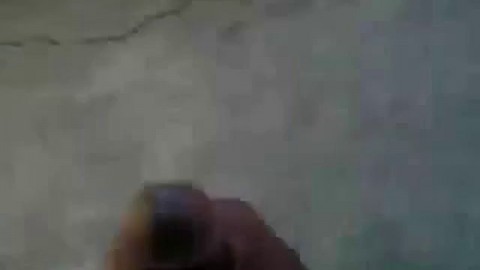 Huge Black Cock Masturbating and Cumming Outdoors
