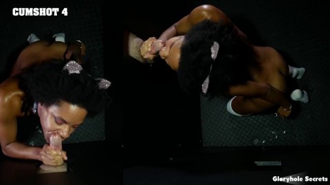 Myste Vixen Gets Her Pussy Stuffed Through A Gloryhole In Stunning Pov Hot Girl Sucking Huge Cock