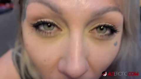 Nayomi Sharp Giving A Blowjob Before Tattooing Herself Nikky Thorne