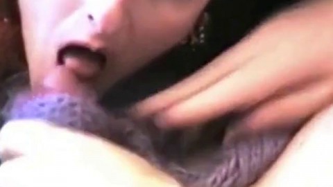 Brunette Amateur Gives a Blowjob in Mohair Sweater