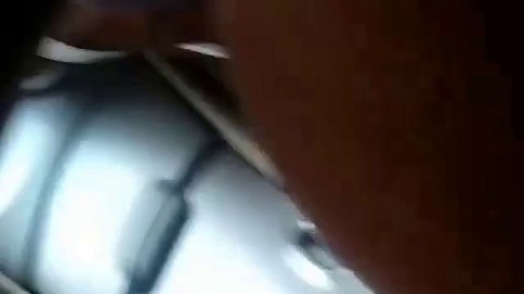 Black Hairy Pussy Fucked in a Car