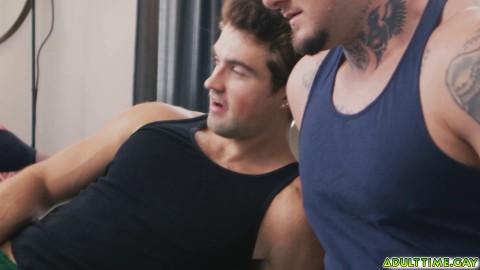 Crush Daddy into watching the porn together with buddy Mike Monroe