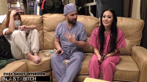 Become Nurse As Blaire Celestes Mouth Gets Blasted With Huge Load Of Cum clothed porn