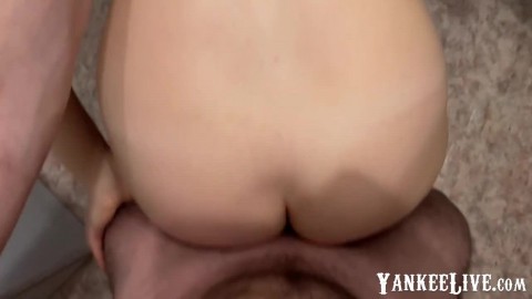 Big-Tits MILF Gets Kinky in the Kitchen - Amateur Couple's POV Video