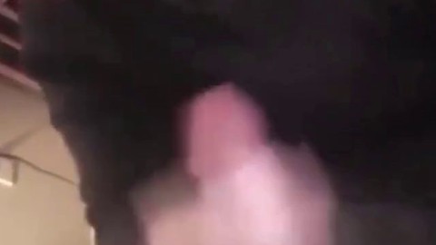 Brunette Coed's Sloppy BJ with Cumshot