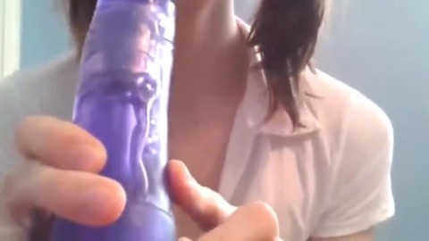 Asian Crossdresser Milks and Squirts