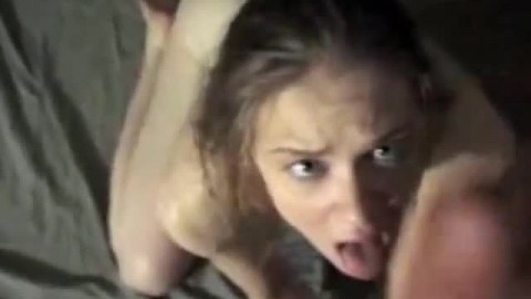 Cute Amateur Girl Earns a Huge Facial Reward