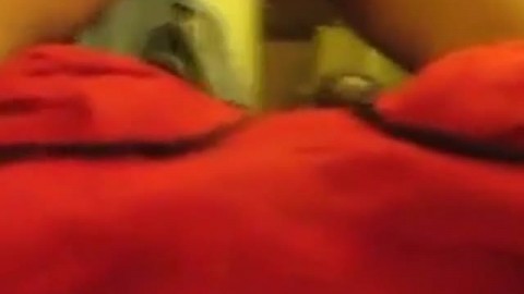 Skinny Twink's Thick Cum Orgasm While Humping a Towel