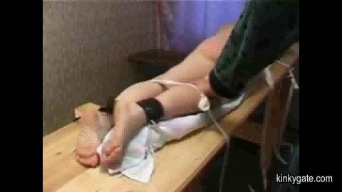 Hard Caning on Olga's sinful ass