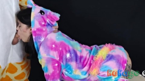 Deep Throat Struggle: His Huge Cock Fills My Throat